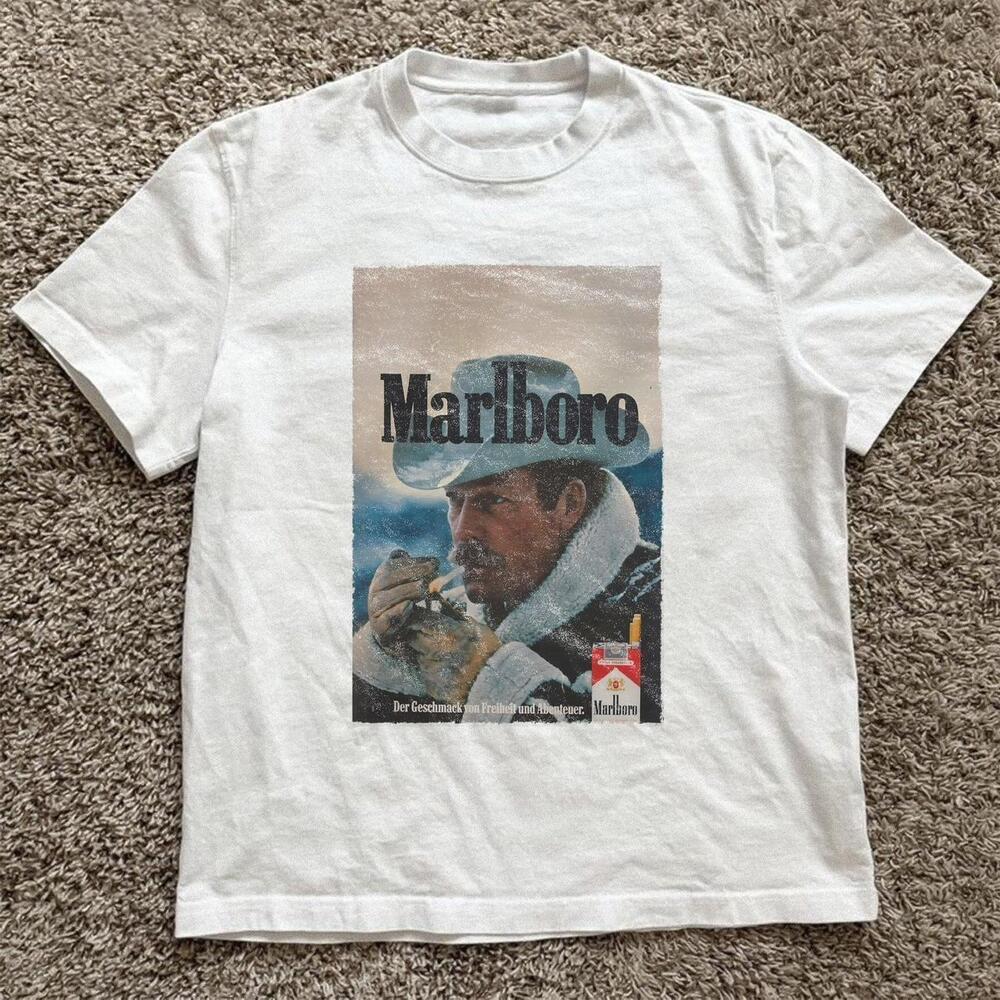 White Marlboro Cowboy T-Shirt